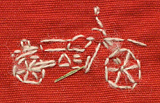 XT 500 Stickerei - Powerslide