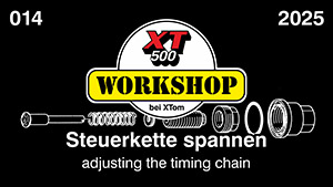 XT500 Workshop bei XTom Steuerkette